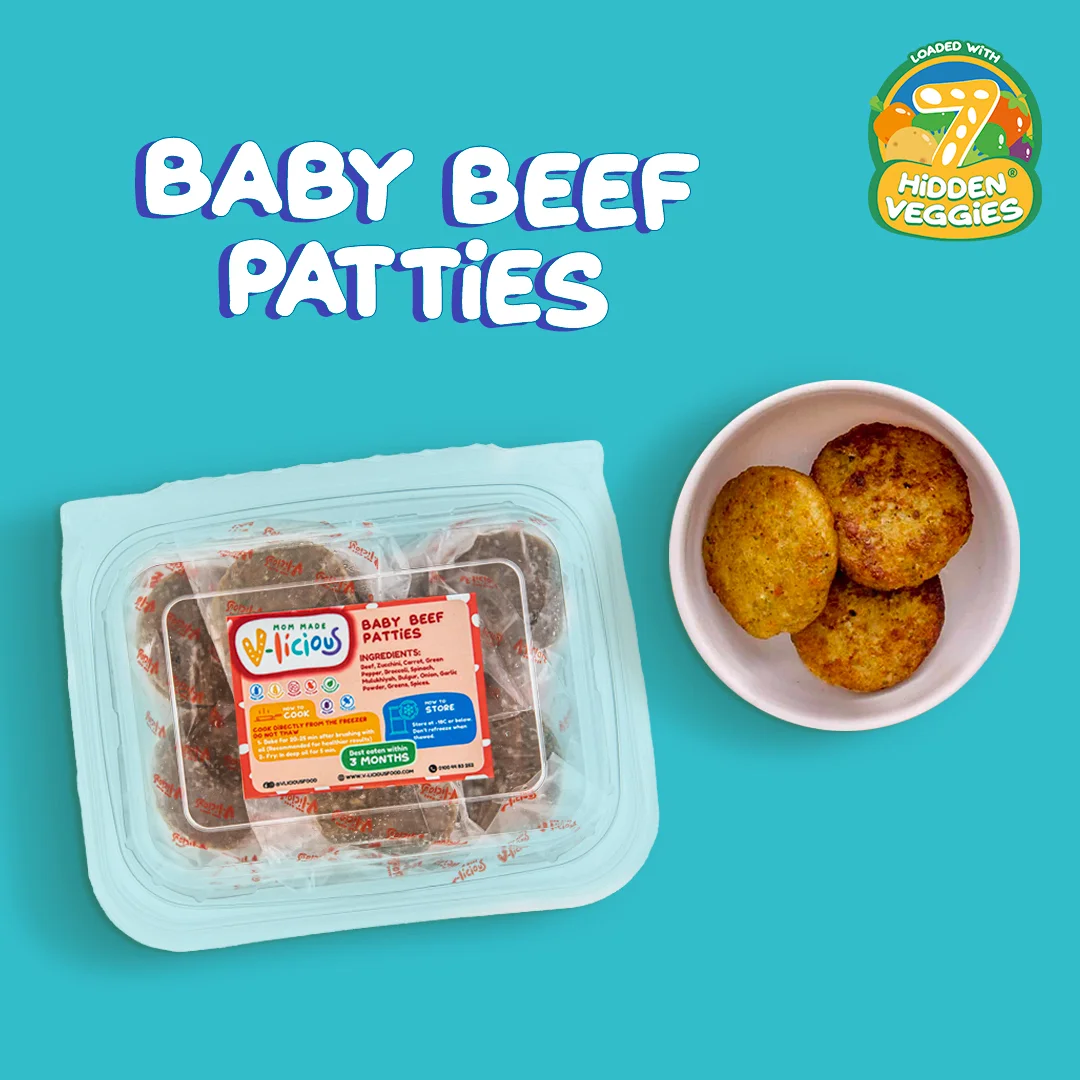 V-licious BLW Baby Beef Patties with 7 hidden veggies